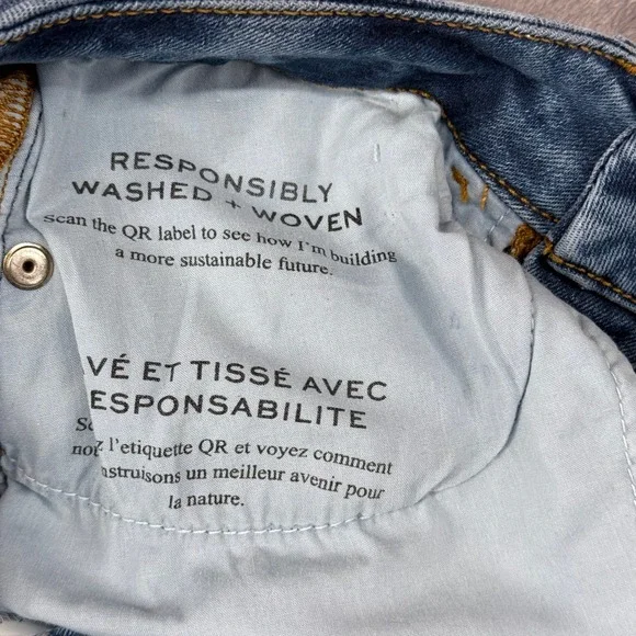 FRAME Le Crop Mini Boot Jeans Womens 24 Blue Medium Wash High Rise Denim - Picture 12 of 15